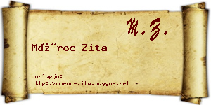 Móroc Zita névjegykártya